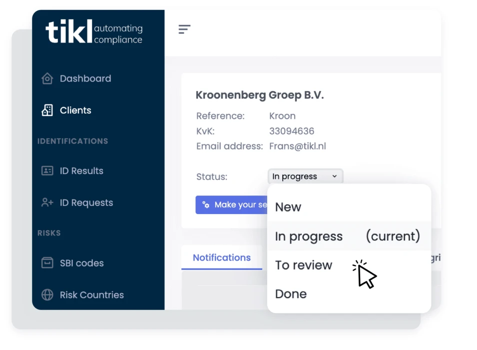 Eenvoudig aanvullend klantonderzoek documenteren en status bijhouden
